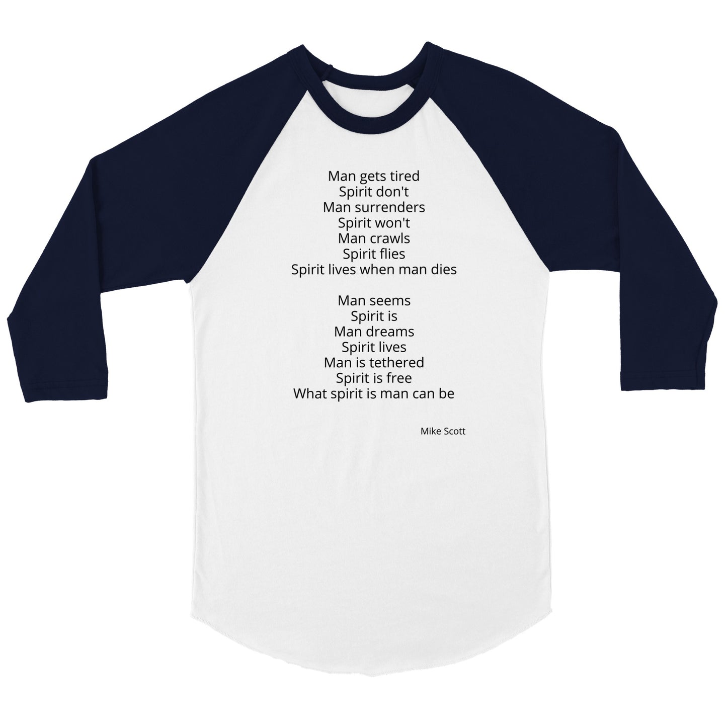 Spirit - Unisex 3/4 sleeve Raglan T-shirt