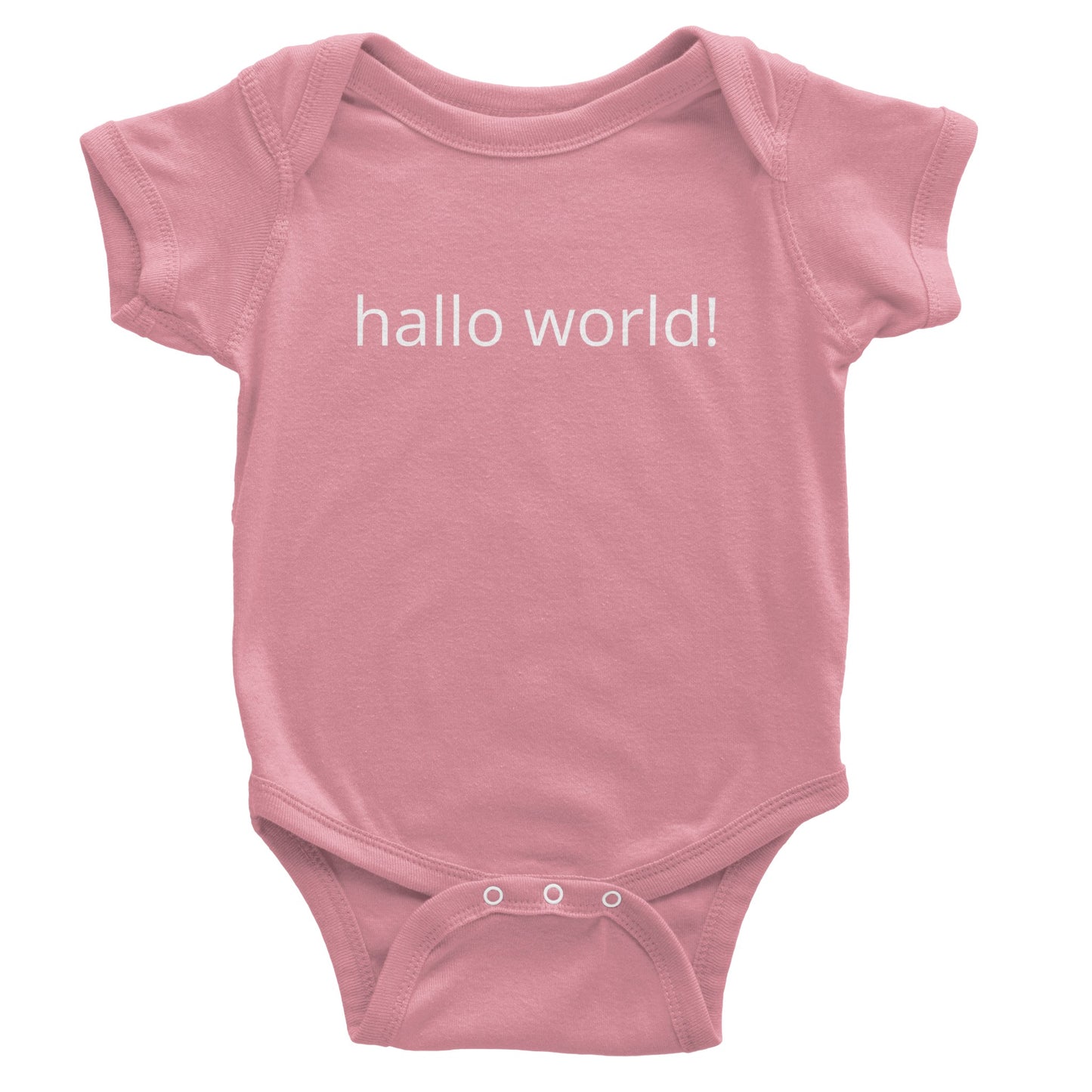 Hallo World - Classic Baby Short Sleeve Bodysuit